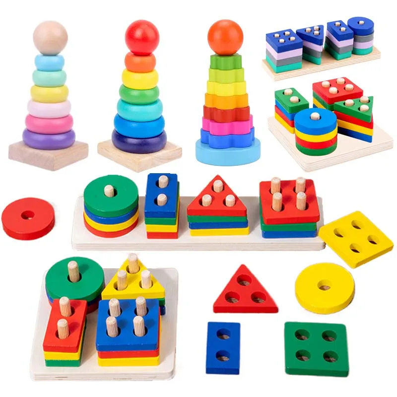 Montessori Shape Stacking Toy 1