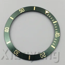 38mm Multicolor Vintage Aluminum Watch Bezel Insert with Silver Gold Index (NO.5)