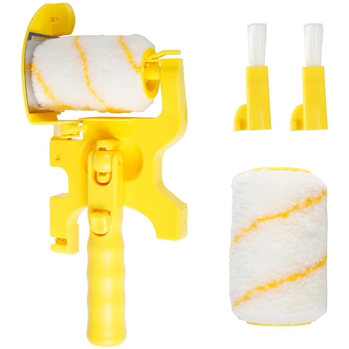 

O40 Paint Roller Brush Hand-held Paint Edger Roller Tool with Roller and Brush for Home Room Wall Ceiling Window Painting