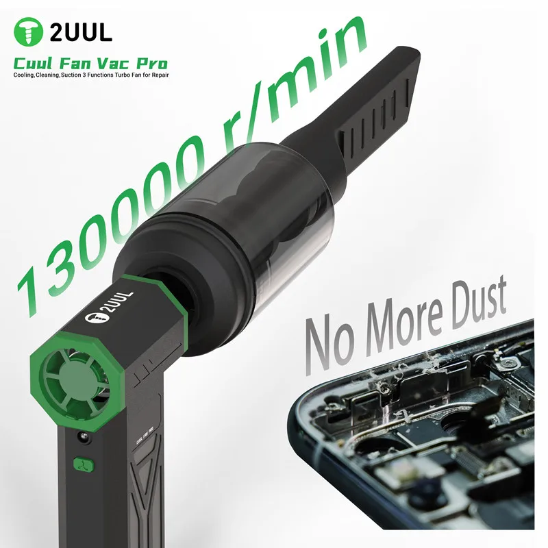 2UUL DA97 DA970 130000rpm 쿨 팬 프로 전기 에어 더스터 (휴대폰 유지보수, 빠른 냉각, 속건, 청소 도구)
