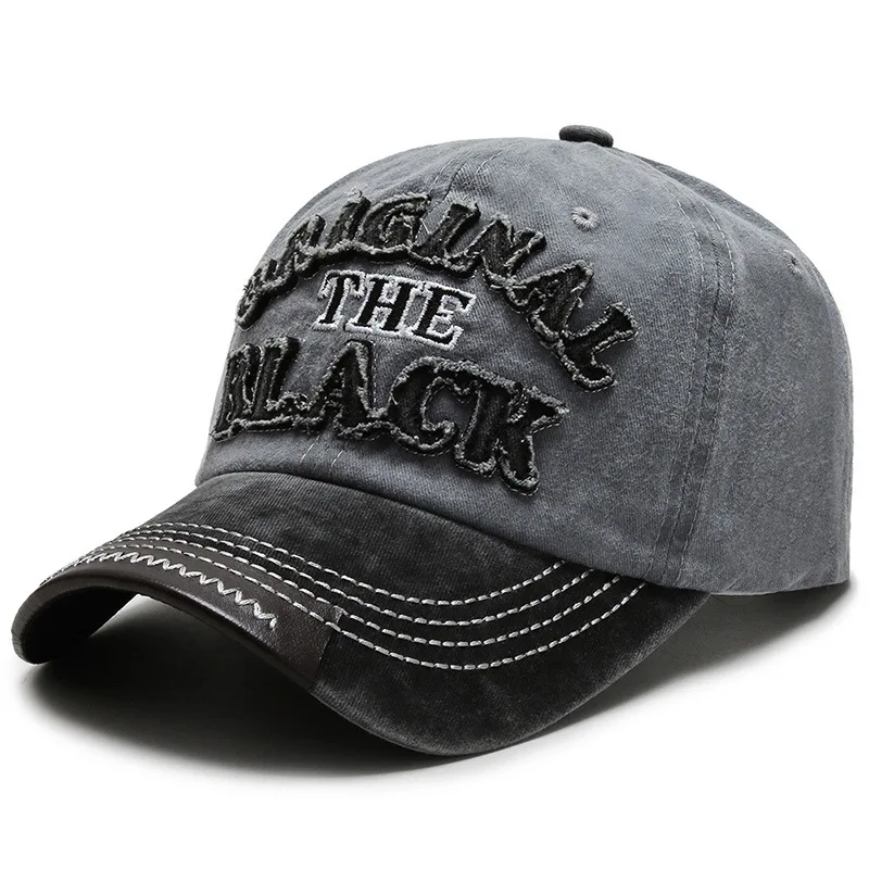 Retro Letter Embroidery Baseball Caps Spring Summer Men Women Cotton Adjustable Casual Hat Hip Hop Streetwear Sun Hats y2k hat 6