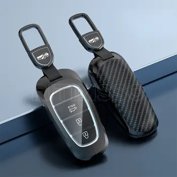 Nuova copertura chiave per auto in lega TPU per Hyundai Santa Fe Tucson 2022 NEXO NX4 Atos Solaris Prime2021 3 4 5 6 7 8 pulsanti Premium Key Case