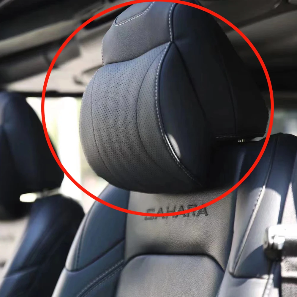 Lantsun Jl1252 Car Pillow For Jeep For Wrangler Jk & Jl Headrest Sleep