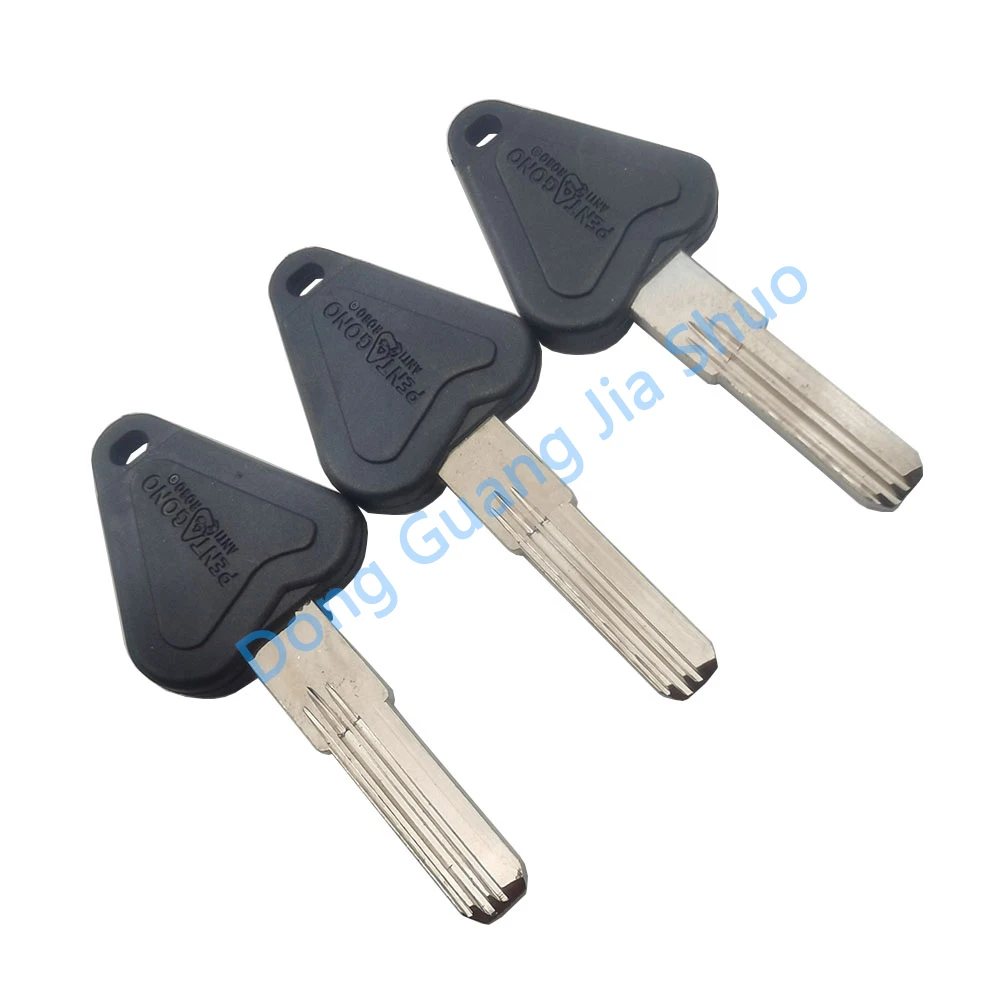 25pcs JS1745 Triangle key blank Super B double key blank