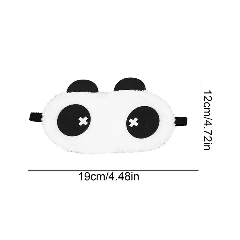 1pc Cute Panda Eye Cover Cartoon Panda Blindfold Eye Cover Travel Sleeping Soft Mask Portable Eyeshade
