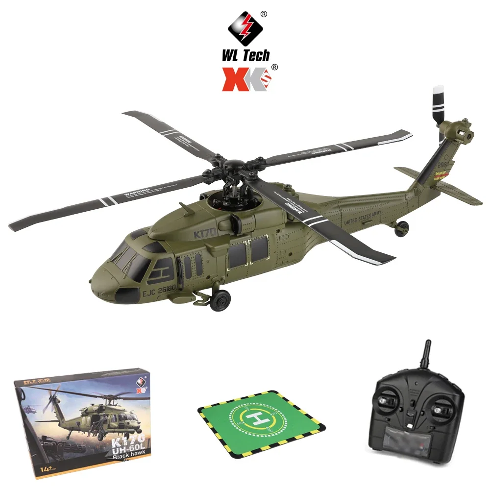 新型 ラジコンヘリコプターWltoys xk k170 Wltoys XK K170 UH-60L RC Helicopter | Brushless, 6-Axis Gyro