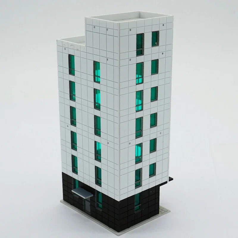 Original 1/150 N Scale Scene Outland Models Colored Railway Modern City Building DIY Assembly Micro Toy Landscape Xmas gifts 2