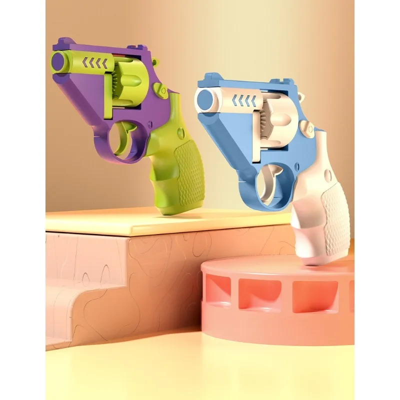 Children's and Adults' Indoor/outdoor Stress-relief Rotating Interactive Toy Gun (disasable) Boys' Holiday Gift of Choice