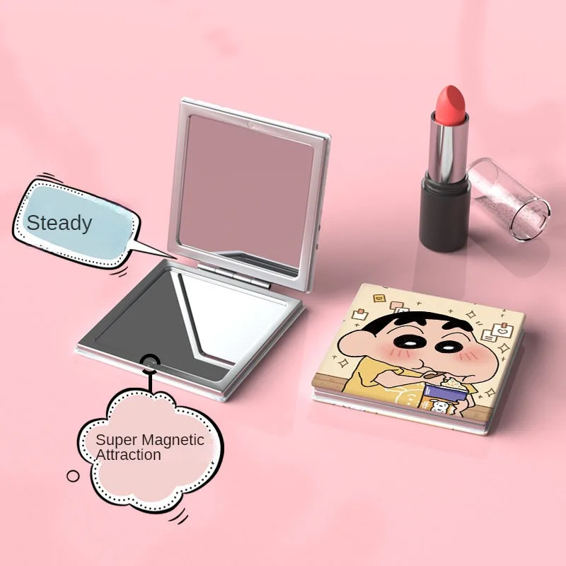 Crayon Shin-chan Metal Folding Mirror Pocket Mini Portable
