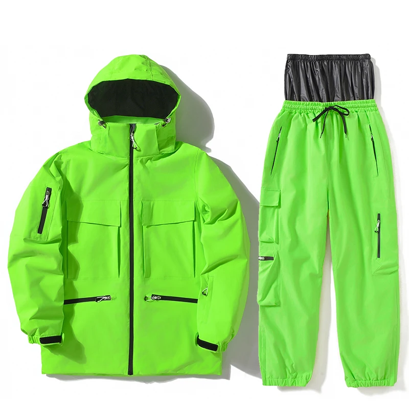 Ski Wear Women and Men Ski Clothes Ski Jacket Snowboarding Snow Suit Sets Skiing Jackets and Pants Outdoor Sports Suit for Unsex