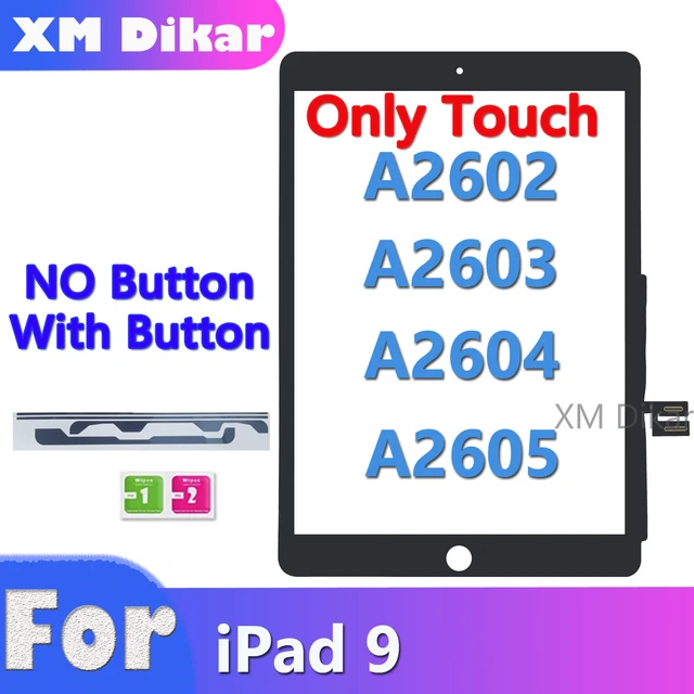 100% NEW 10.2 For iPad 9 2021 A2602 A2603 A2604 A2605 Touch