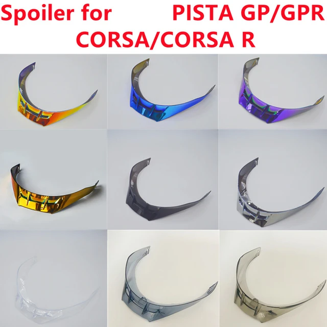 Actual Oblongo Ajustarse Casco Moto Spoiler for Pista GP, Pista GPR, CORSA,CORSA R Helmet Tail  Spoiler Capacete Para Moto Accessories Parts _ - AliExpress Mobile