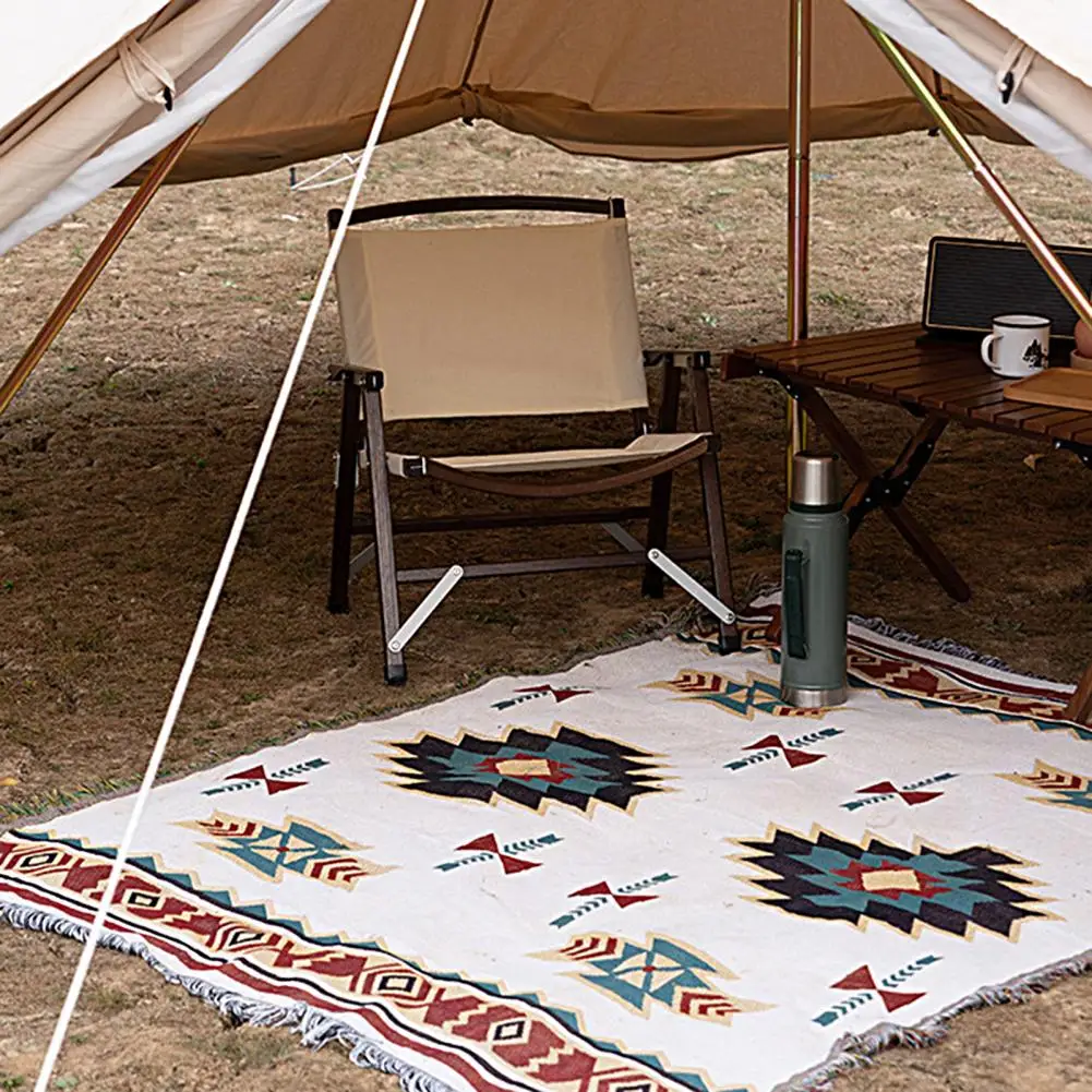 

Practical Picnic Mat Folding Machine Washable Boho Style Tent Beach Mat Camping Blanket Picnic Blanket