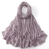 185*75 cm musulman Modal Hijab rayonne coton châles pour femmes mince plaine écharpe grande taille foulard islamique Turban bandeau