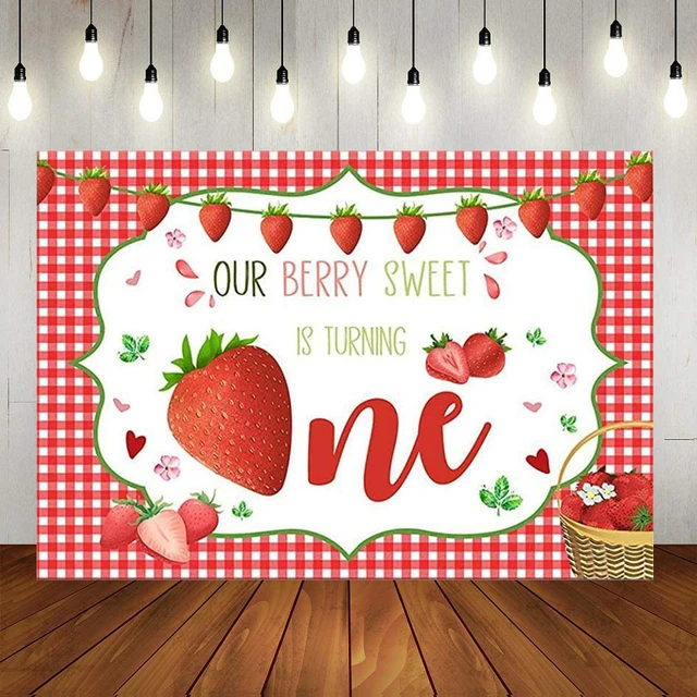 Strawberry Baby Shower Decorations, NO-DIY A Berry Sweet Baby Is On The Way  Banner, Berry Sweet Baby Shower Decorations, Strawberry Party Decorations