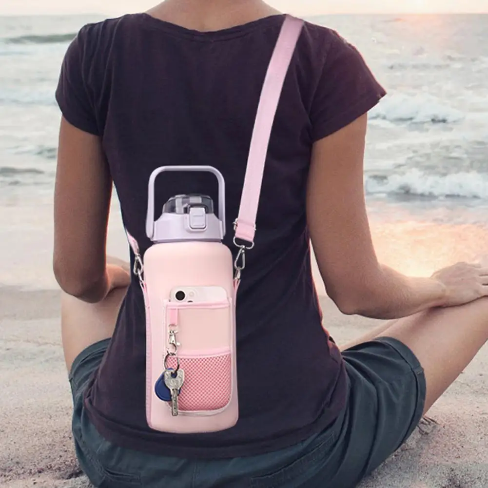 

Water Bottle Cover Insulator Sleeve Bag Outdoor Camping Cover Heat-resistant Sports Jug Drinkware Durable Bag Adjustable Wa E0T5