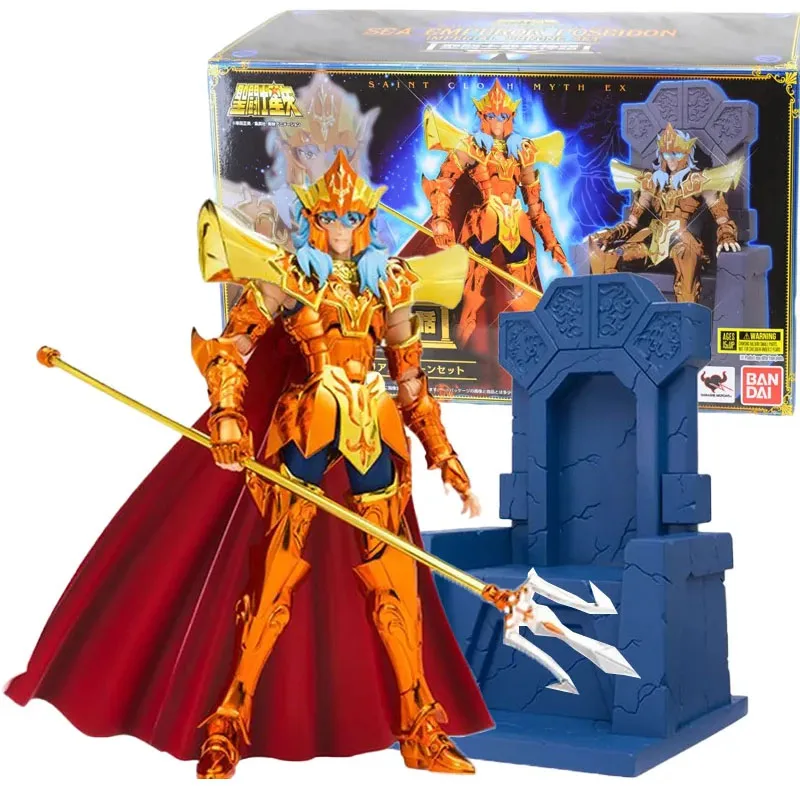 

Bandai Toys Saint Seiya Saint Cloth Myth EX Marina Poseidon Luxury Anime Figure Model Collecile Action Toys Gifts