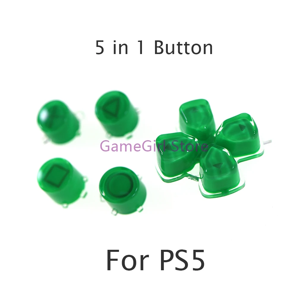 1set Plastic Crystal Buttons For PlayStation 5 PS5 Controller ABXY D 1set plastic crystal buttons for playstation 5 ps5 controller abxy d