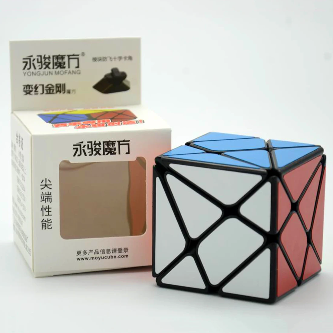 

YongJun YJ Axis Magic Cube Change Irregularly Jinggang Speed Cube with Frosted Sticker YJ 3x3x3 Black Body Cube New