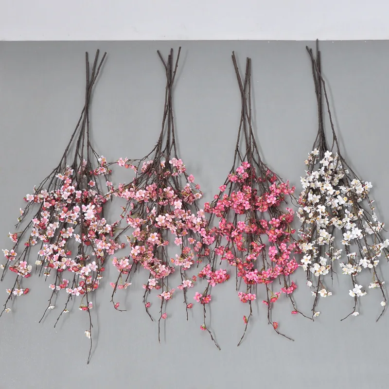 Artificial Cherry Blossom Long Branch for Window Display and Floral Photography Props