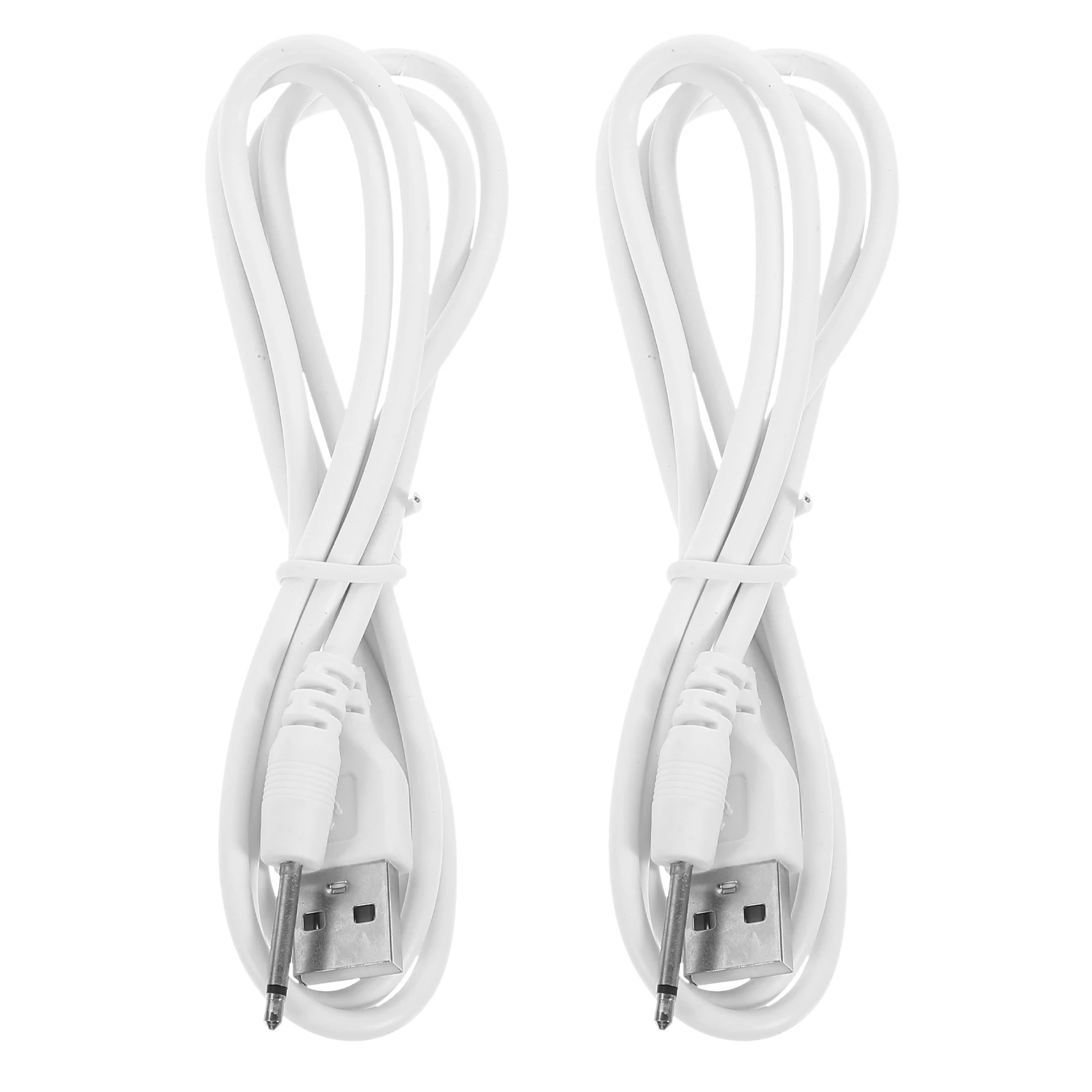 2pcs New Cable USB DC 2.5mm Charging Line USB 2.5 Mono Lines Massagers Accessories Universal Power Supply