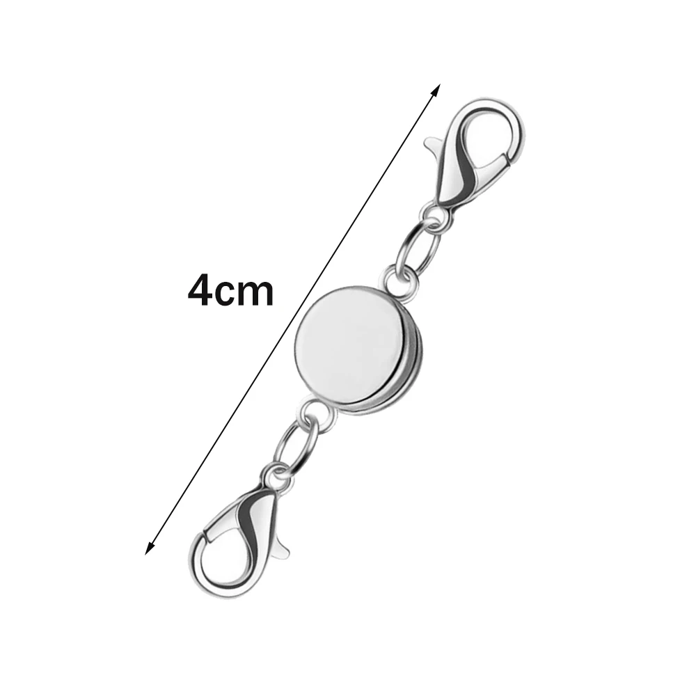 5Pcs Runde Locking Magnetische Verschlüsse Halskette Verschlüsse Armband Extender Stecker Für DIY Frau Schmuck Machen Zubehör – Detail 1