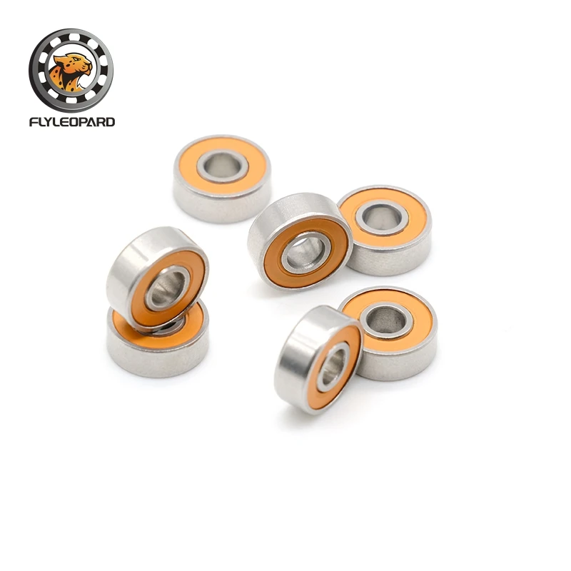 10pcs 낚시 릴 손잡이 베어링 4x7x2.5mm 스테인레스 스틸 하이브리드 세라믹 볼 베어링 ABEC-7 3x8x4 3x10x4 5x10x4 5x11x4 mm