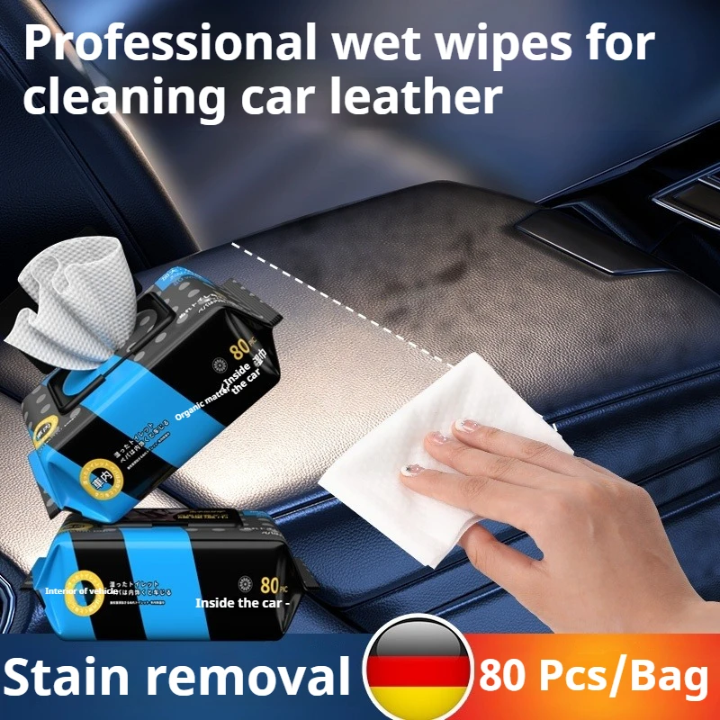 Ultimate Car Interior Cleaning Wipes - 80 Count Pack for Comprehensive Car Care