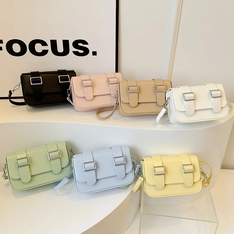 New High Quality Women's One Shoulder Crossbody Bag Casual Small Square Bag Multiple Colors Girl Daily Outing Messenger Bag