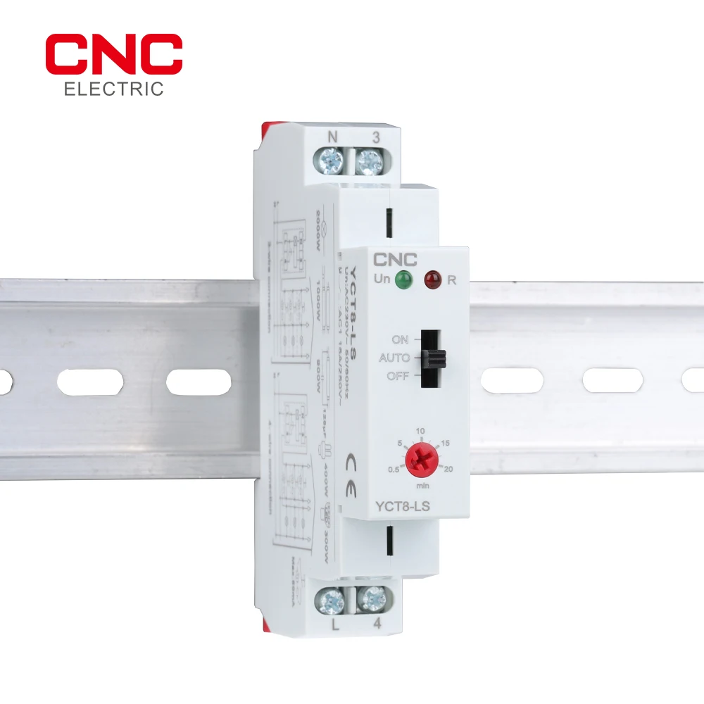 CNC 16A AC 230V Multifunction Timer Relay 50/60Hz Din Rail Time Delay Relay Status is Indicated by LED