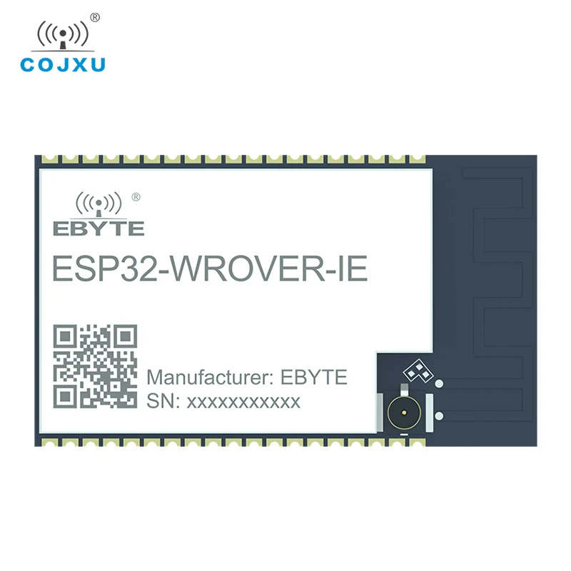 

ESP32 2.4G Wifi Wireless Module COJXU ESP32-WROVER-IE 20dBm IEEE802.11b/g/n UART I/O IPEX1 Antenna Small Size Module