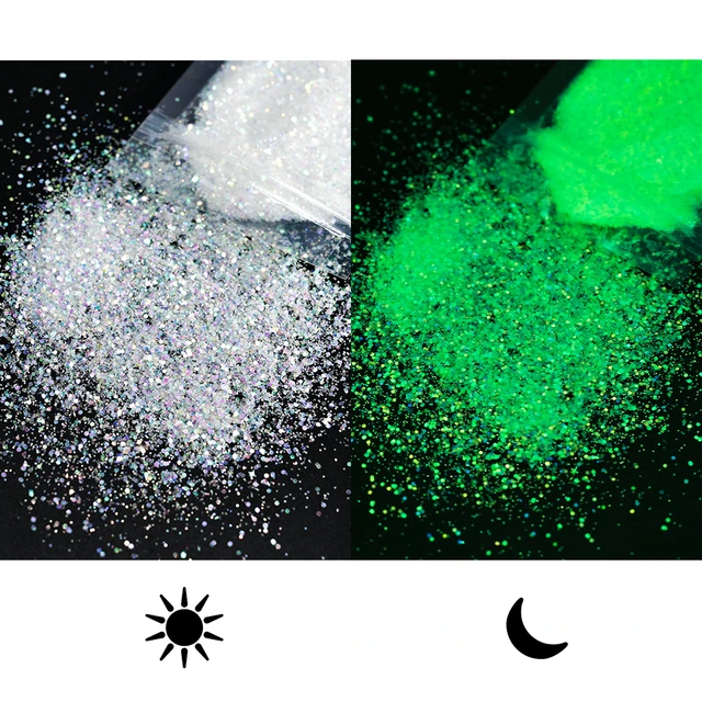 12 Colors Glow Inthe Dark Acrylic Powder Luminescent Pigment High  Brightness Luminescent Powder Nail Acrylic Powder 10g - Nail Glitter -  AliExpress