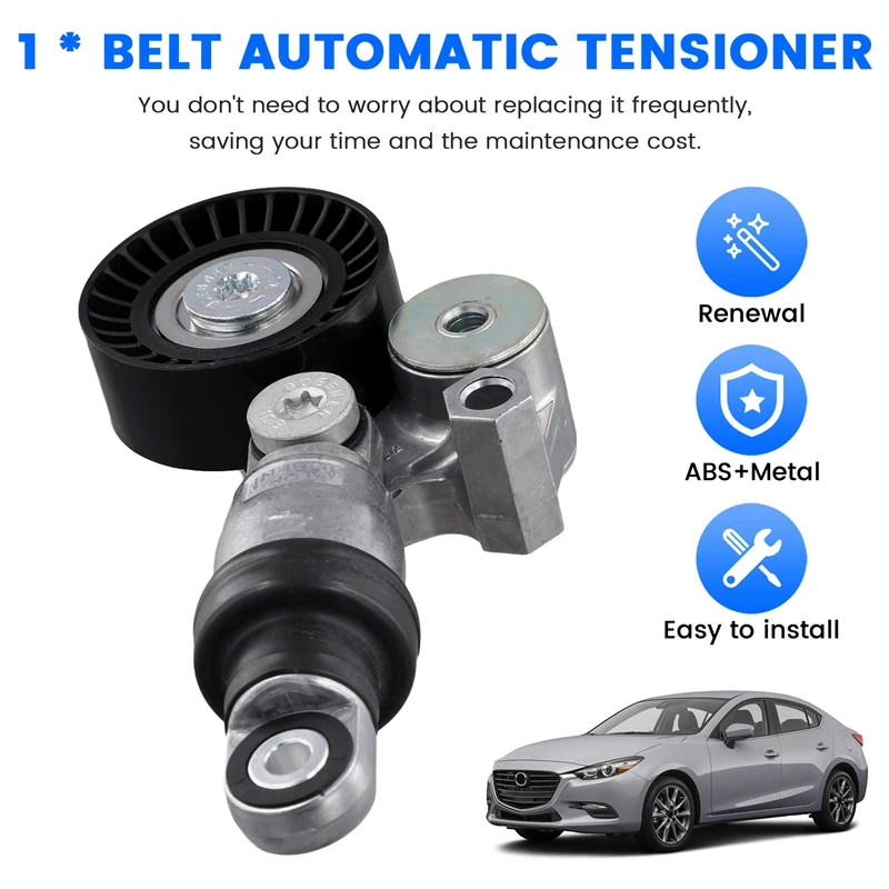 Drive Belt Automatic Tensioner For MAZDA 3 6 CX-3 CX-5 MX5 2. 0 PE0115980A PE0315980A PE03-15-980B PE0315980C 533012910