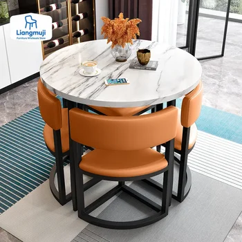 Round Extendable Dining Set 1