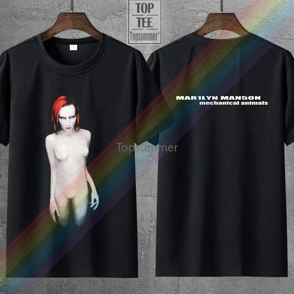 Vintage 1998 Marilyn Manson Mechanical Animals T Shirt Reprint 