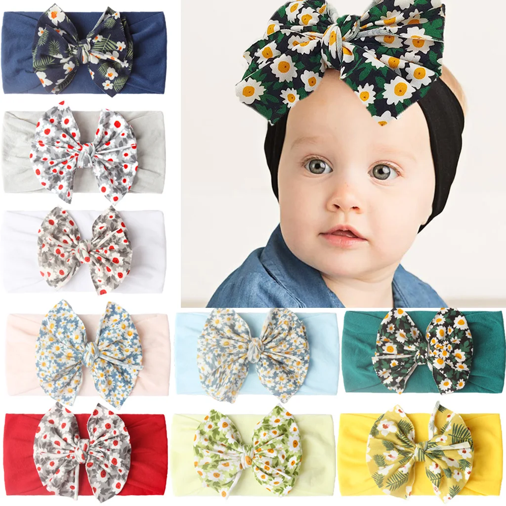 

Baby Headband Children's Products Korean Version Children's Printed Butterfly Hair Band Baby Flower Headband