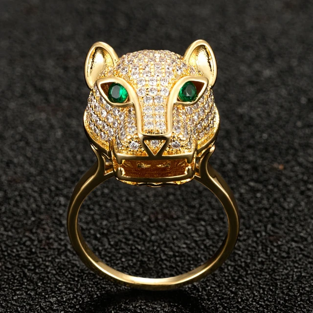 Miniature Leopard Cat Animal Wrap Ring in SHINY Gold - Sizes 4 to 9 ·  DOTOLY Animal Jewelry · The Animal Wrap Rings and Jewelry Store