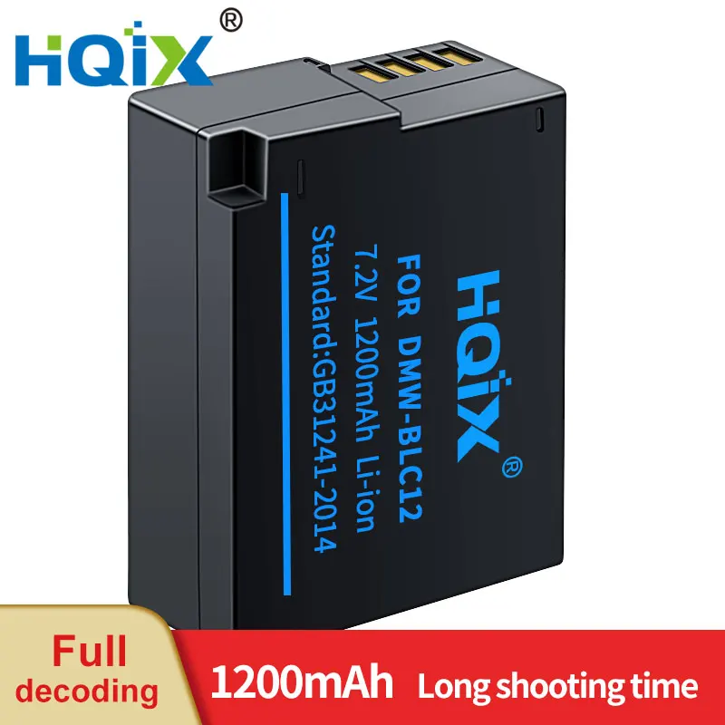 

HQIX for LEICA V-LUX4 LUX5 Q Typ116 V-LUX Typ114 Q-P QP CL Camera BP-DC12 Charger Battery