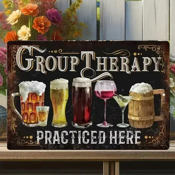 Vintage Group Therapy Metal Sign 1
