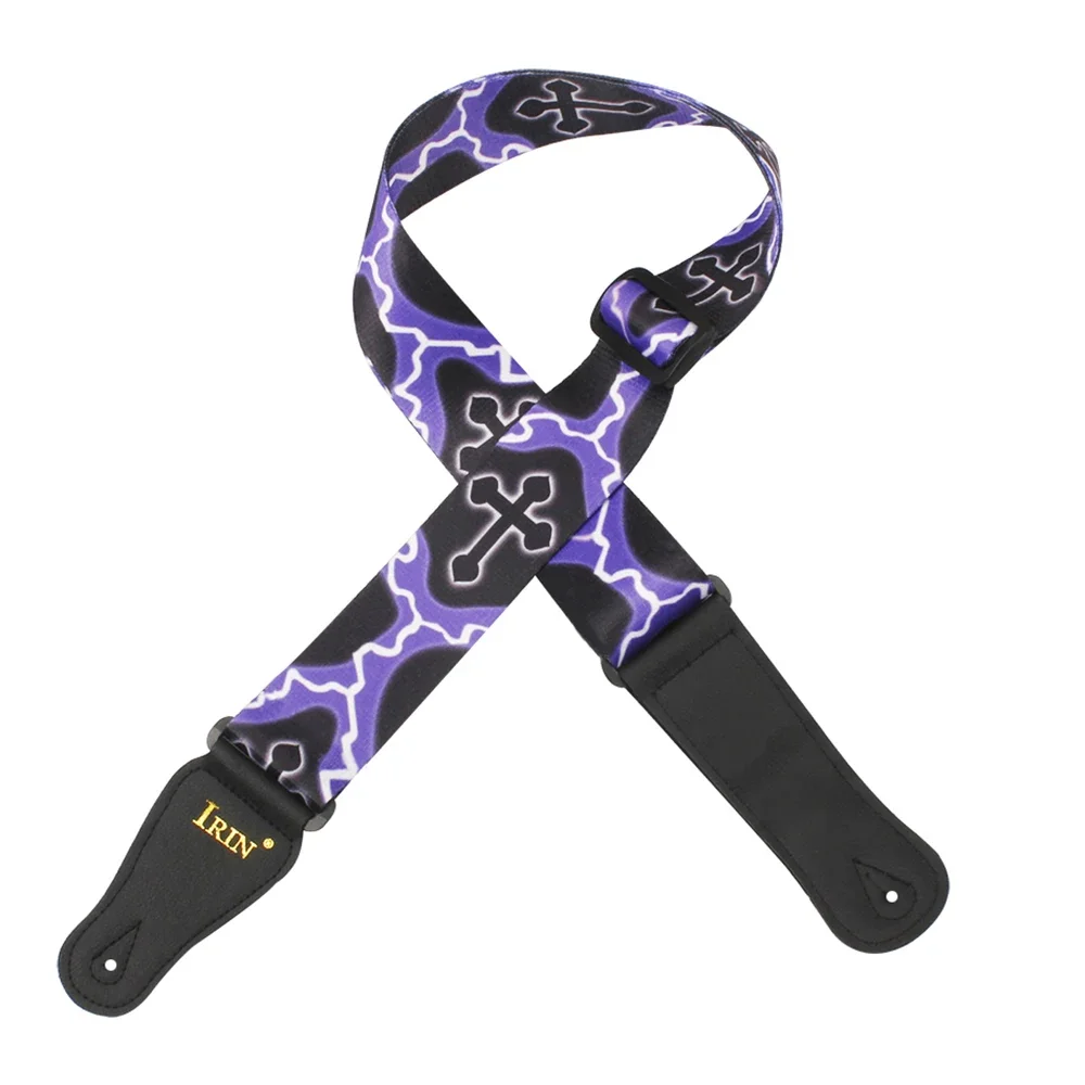 Multi-Color Adjustable Cotton Guitar Strap for Bass, Acoustic & Electric Guitars