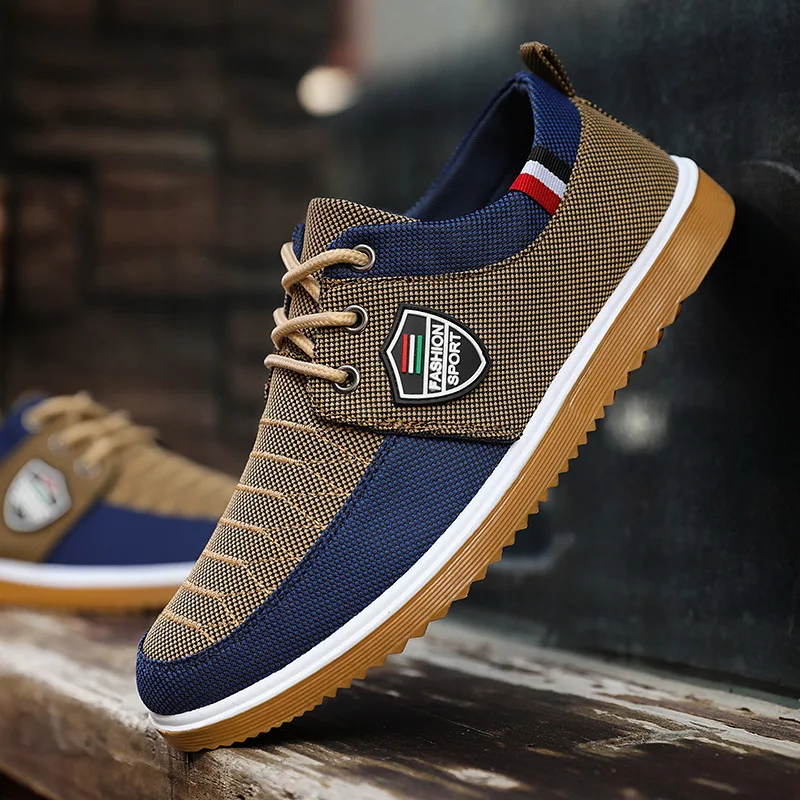 Old Beijing Cloth Shoes Versatile Work Shoes Casual breathable wear-resistant Fashion Lacing Casual Canvas Shoes Large sizes