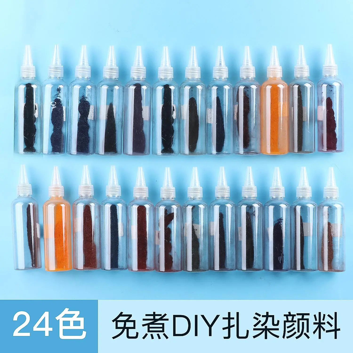 24 Colors Home Tie-dye Powder Pigment Fabric Dying Refurbished Coloring Agent Cotton Linen Jeans Canvas Pigment Handmade