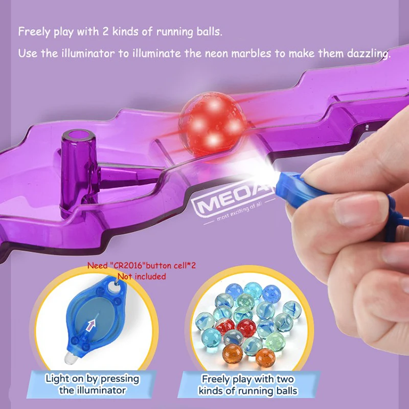 Safety Material Educational Toys Marble Toys Ball Track Assembly Building Blocks kids' Marbel Run Rail Track