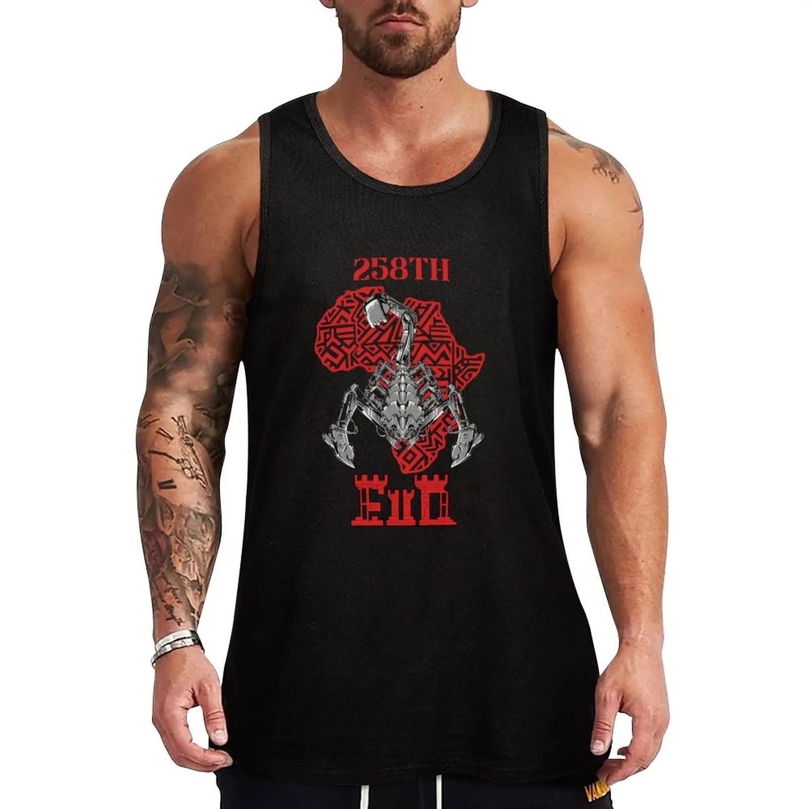 

258th EUD Tank Top Vest sleeveless Men's t-shirts Men's summer vest