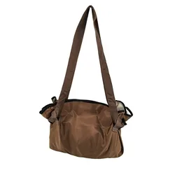 Spacious and Durable Foldable Travel Organizer Bag - Lightweight Waterproof Tote Duffel (Brown)