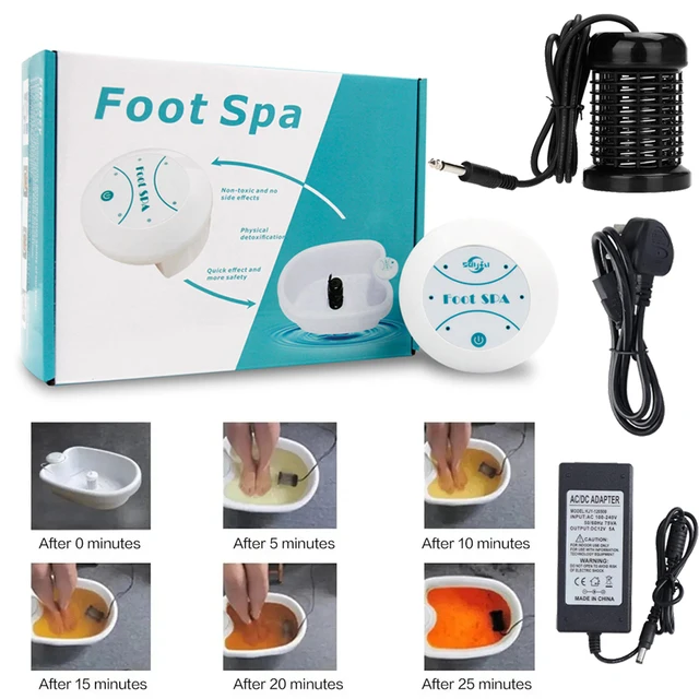Detox Ionico Piede Spa Bagno Macchina Mini Pediluvio Ion Detoxificatore Terapia Sanitaria Pulire Pediluvio Vibrat Whirlpool Cura Array Aqua 1