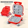 Mini Clay Plasticine Hamburger Machine Mold DIY Children's Play House Educational Plasticine Clay Tool 6