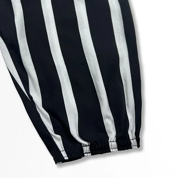 سراويل نوم نسائية واسعة الساق ، سراويل كاجوال فضفاضة ومتعددة الاستخدامات ، سراويل مخططة مستقيمة ، بنطلون فانوس ، الصيف 3