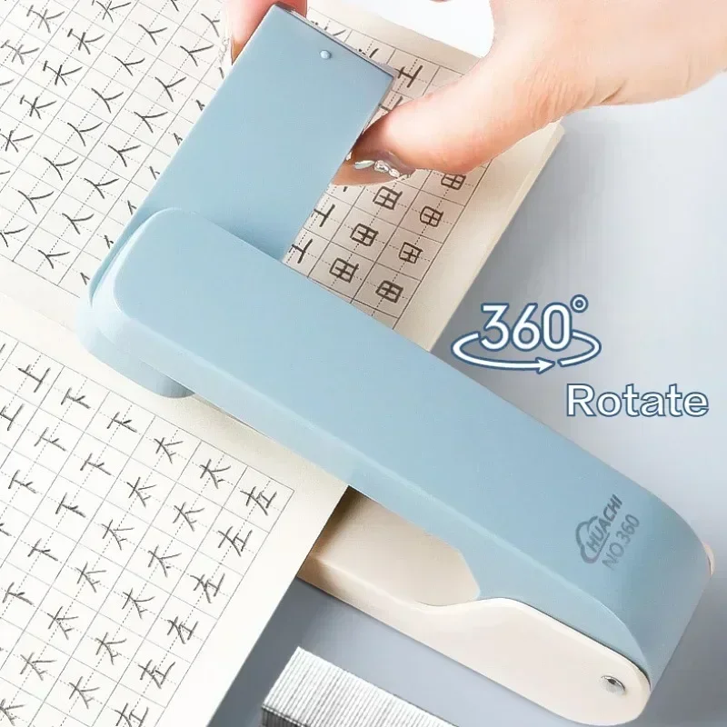 Stapler 360 Degree Rotatable for Students Home Office Use Stapling Machine Strong Clutch Large Capacity Staple Extractor rotary stapler,rotatable stapler