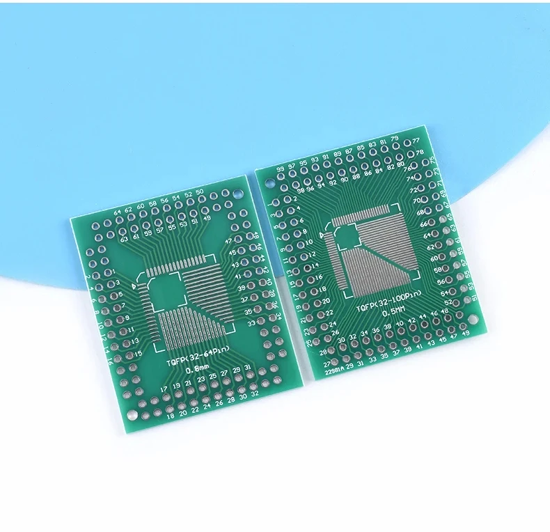 5PCS FQFP TQFP LQFP 32 44 64 80 100 SMD DIP 0.5mm 0.8mm Adapter PCB Breakout Board Converter Module
